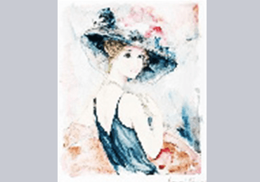 女性像 ベルナール・シャロワ サイン有・額付