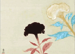 小林古径作:鶏頭