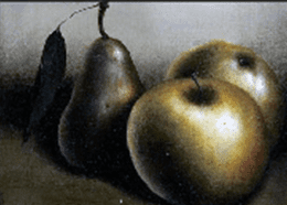 作者不明:洋梨とリンゴ